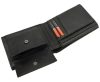 Pierre Cardin čierna pánska kožená peňaženka s RFID ochranou, 12 × 9 cm