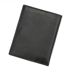    Pierre Cardin čierno-červená pánska kožená peňaženka, RFID 8 × 10 cm