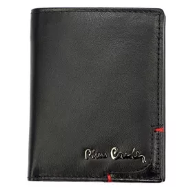    Pierre Cardin čierna pánska kožená peňaženka, RFID 8 × 10 cm