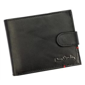    Pánska kožená peňaženka Pierre Cardin, čierna RFID 12 × 9,5 cm
