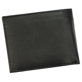   Pierre Cardin čierno-červená pánska kožená peňaženka s RFID ochranou, 12 × 9,5 cm