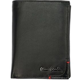    Čierna pánska kožená peňaženka Pierre Cardin s RFID ochranou, 9,5 × 13 cm