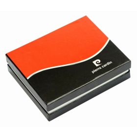    Čierna pánska kožená peňaženka Pierre Cardin s RFID ochranou, 9,5 × 13 cm