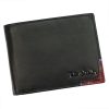  Pierre Cardin čierno-červená pánska kožená peňaženka, s RFID ochranou, 12 × 9 cm