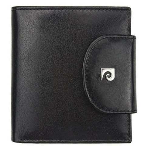  Dámska kožená peňaženka Pierre Cardin, čierna, 9 × 10,5 cm