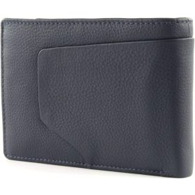    Luxusná kožená peňaženka Piquadro tmavomodrá pánska 13 x 10 cm