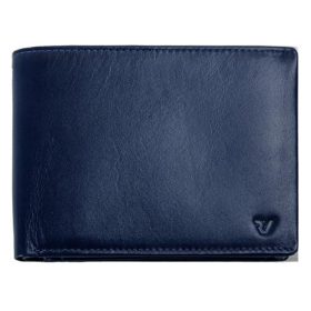    Modrá pánska kožená peňaženka Giorgio Carelli s RFID ochranou, 12×9,5 cm