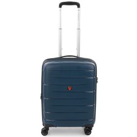    Roncato Flight DLX 4-kolesový, rozšíriteľná pevná strecha tmavomodrý kabínový kufor 55 cm