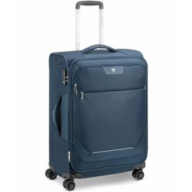   Roncato Joy 4-kolesový, rozťahovací mäkká strecha tmavomodrý kabínový kufor 75 cm