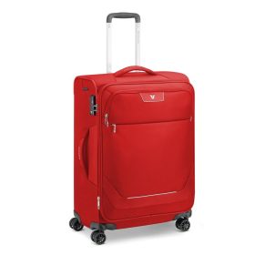    Roncato Joy 4-kolesový, roztiahnuteľný červený kabínový kufor s mäkkým poťahom 63 cm