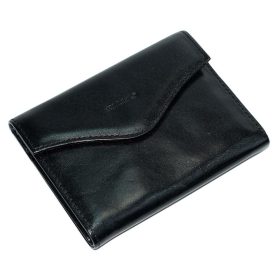  Čierna kožená peňaženka Rialto