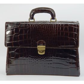  Dámska kožená aktovka Rialto Italian croco