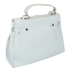    Dámska kožená kabelka Rialto biela, taška cez rameno 32 × 24 cm