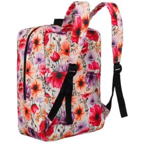    Peterson kvetinový vzor, dámsky batoh, príručná batožina 40×25×20 cm