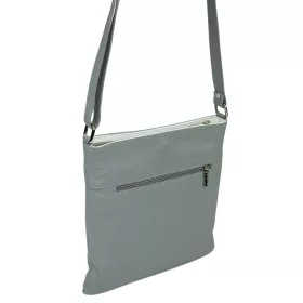 Rialto sivá dámska kožená taška cez rameno 26×26cm