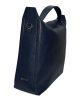  Rialto talianska dámska tmavomodrá kožená kabelka, taška cez rameno 35×28 cm