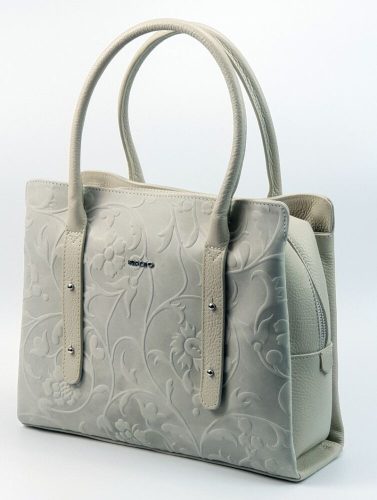  Dámska kožená kabelka talianskeho dizajnu Rialto, taška cez rameno, krémová