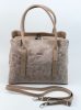  Dámska kožená kabelka Rialto talianskeho dizajnu, taška cez rameno, púder