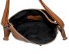  Rialto talianska dámska hnedá kožená kabelka, taška cez rameno 34×30 cm