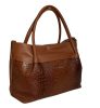  Rialto talianska dámska hnedá kožená kabelka, taška cez rameno 33×25 cm