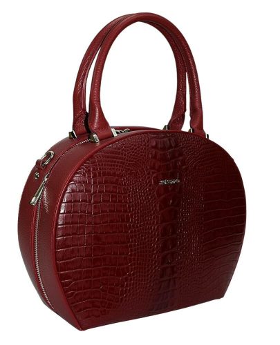  Rialto talianska dámska bordová kožená kabelka, taška cez rameno 29×23 cm