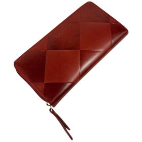  Veľká červená kožená peňaženka Rialto