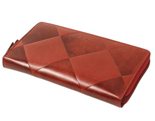  Veľká čierna kožená peňaženka Rialto