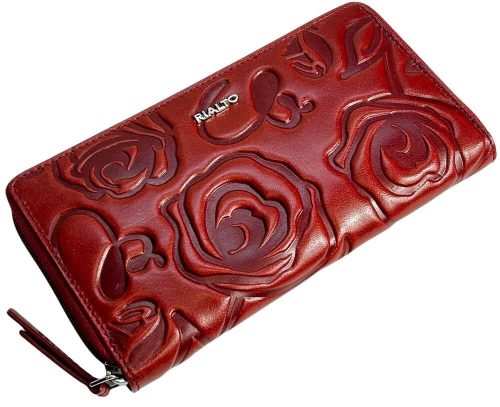  Veľká čierna kožená peňaženka Rialto