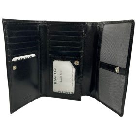  Čierna dámska kožená peňaženka Rialto