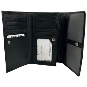 Čierna dámska kožená peňaženka Rialto