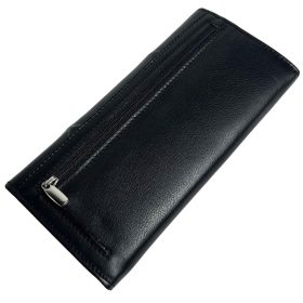  Veľká čierna dámska kožená peňaženka Rialto