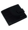  Malá čierna pánska kožená peňaženka Rialto s komplexným remienkom