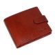  Malá bordová kožená peňaženka Rialto so širokým remienkom