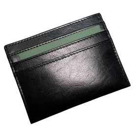    Komplexný remienok Rialto, čierny kožený držiak na karty