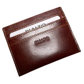    Komplexný remienok Rialto, čierny kožený držiak na karty