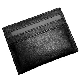    Komplexný remienok Rialto, čierny kožený držiak na karty