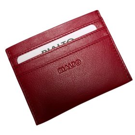    Komplexný remienok Rialto, čierny kožený držiak na karty