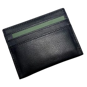    Komplexný remienok Rialto, čierny kožený držiak na karty