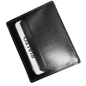    Komplexný remienok Rialto, čierny kožený držiak na karty