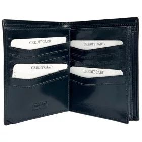    Hnedá pánska kožená peňaženka Rialto so skrytým držiakom na karty, kufrík