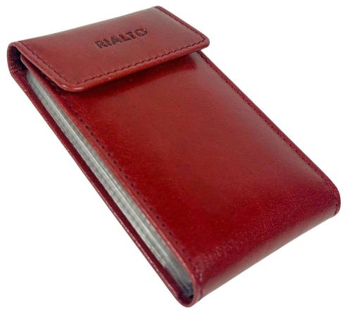  Dámsky kožený držiak na karty Rialto tmavomodrej farby