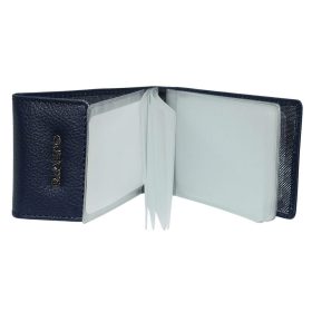  Dámsky kožený držiak na karty Rialto tmavomodrej farby
