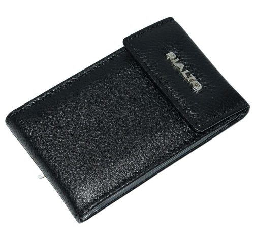  Čierne dámske kožené puzdro na karty Rialto