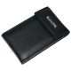  Čierne dámske kožené puzdro na karty Rialto
