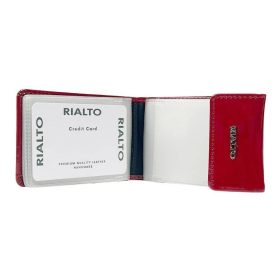  Dámsky kožený držiak na karty Rialto tmavomodrej farby