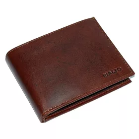    Pánska tmavohnedá kožená peňaženka Rialto 11,5 cm × 9 cm