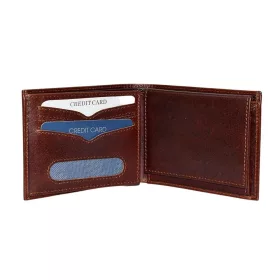    Pánska tmavohnedá kožená peňaženka Rialto 11,5 cm × 9 cm