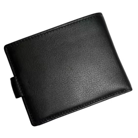    Rialto čierna malá kožená peňaženka bez ramienok 11 x 8,8 cm