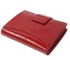  Červená kožená peňaženka Rialto s komplexným remienkom