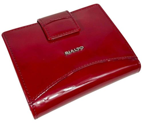  Červená kožená peňaženka Rialto s komplexným remienkom